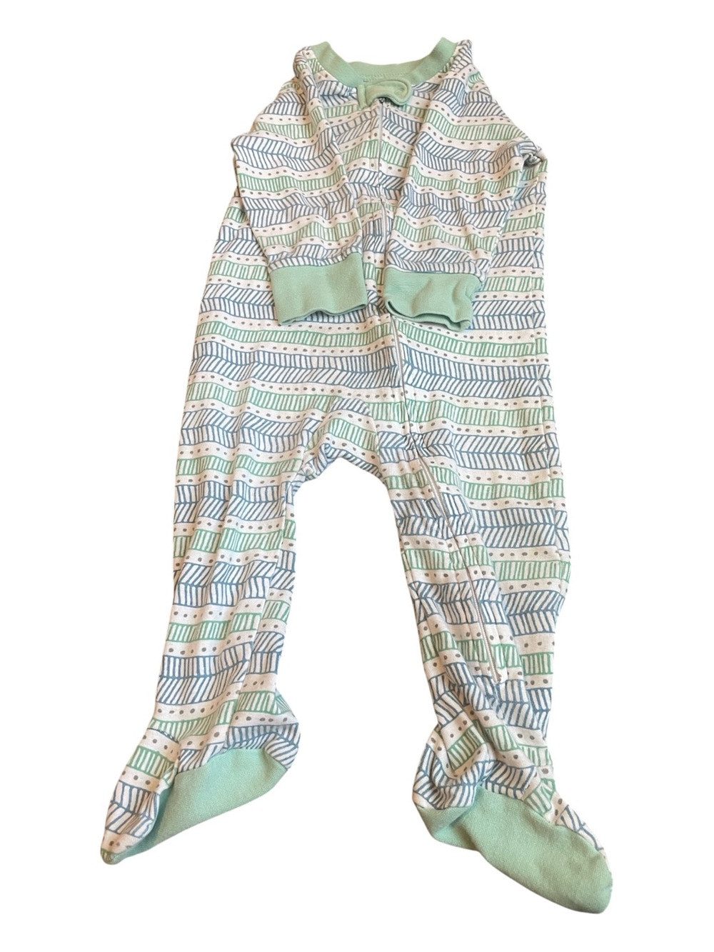 Honest Baby Clothing Organic Cotton Footed Pajamas Size 6-9 Months